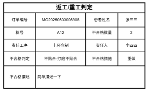 返工重工判定80*50